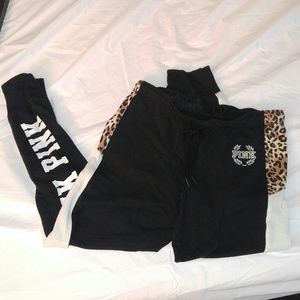 💥NWOT Vs pink CHEETAH pants